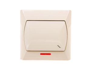 AKCENT Łącznik schodowy z podświetleniem beżowy ŁP-3AS/01