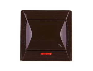 AKCENT Łącznik schodowy z podświetleniem brązowy ŁP-3AS/24