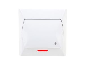 AKCENT Łącznik krzyżowy z podświetleniem biały ŁP-4AS/00