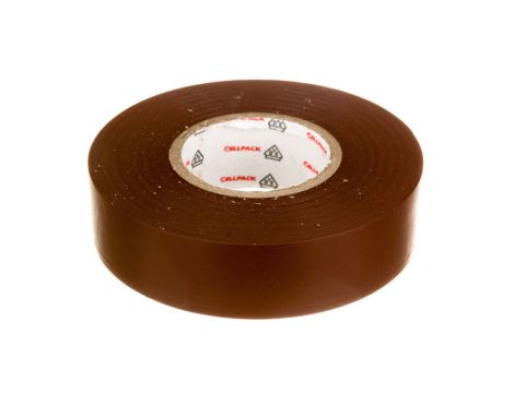 Taśma izolacyjna PVC, 128 0.15-19-25 brązowa, 145805