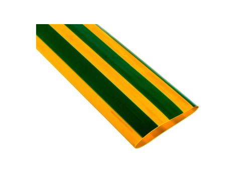 Rura termokurczliwa cienkościenna, odcinki 1m, CR 38,1/19,1 żółto-zielona, 427593