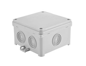 Puszka n/t hermetyczna pusta 98x98x60mm IP54 z dławicą zintegrowaną szara N90x90F 35220002