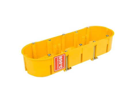 Puszka podtynkowa PK-3x60 potrójna 60mm regips żółta 0234-0N