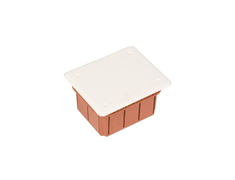 Puszka podtynkowa 96x118x70mm z pokrywą pomarańczowa GW48003