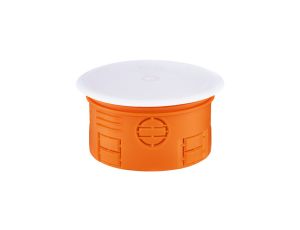 Puszka podtynkowa 80mm z pokrywą pomarańczowa Z80KF 33073008 /30szt./