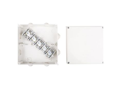 Puszka hermetyczna n/t PK-8 196x196x78mm z zaciskiem 5x35mm2 IP55 biała 0232-00