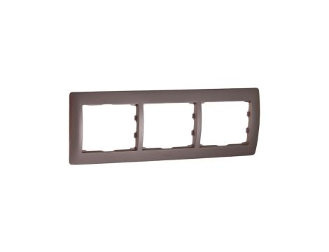 SISTENA LIFE Ramka potrójna pozioma titan 771403