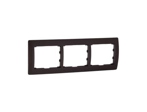SISTENA LIFE Ramka potrójna pozioma choco 771203