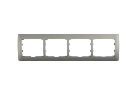 SISTENA LIFE Ramka poczwórna pozioma metalic 771304