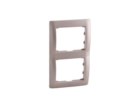 SISTENA LIFE Ramka podwójna pionowa titan 771406