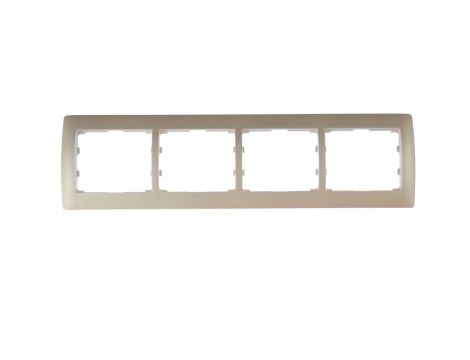 SISTENA LIFE Ramka poczwórna pozioma pearl 771504