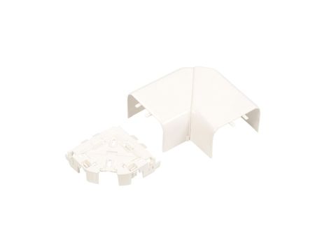 Naroże kanału płaskie regulowane DLP 80x35/50 białe 010767