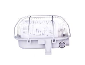Oprawa kanałowa OVAL 1x60W E27 IIkl. 230V IP44 z siatką metal., popielata 121173/EU