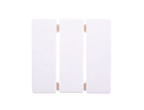 Klawisz 3-biegunowy przycisk biały tworzywo 16656089