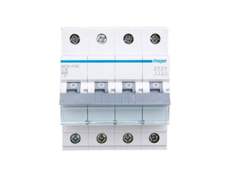 Wyłącznik nadprądowy 4P C 16A 6kA AC MCN416E