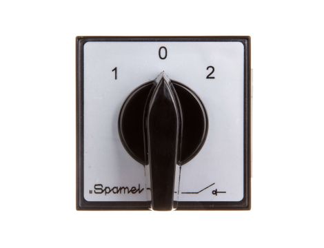 Łącznik krzywkowy sieć-agregat 1P 25A na szynę ŁK25R-1.834S03