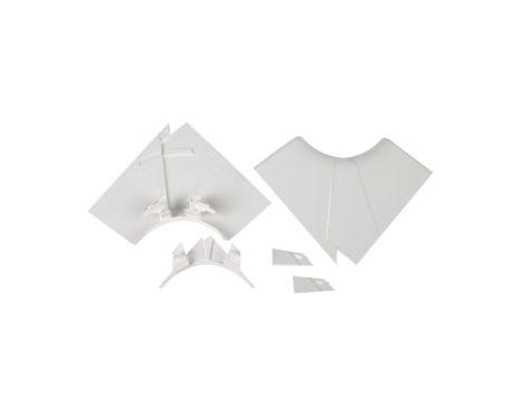 Naroże kanału wewnętrzne regulowane DLP 65x150/195/220 /1x przegroda/ 010607