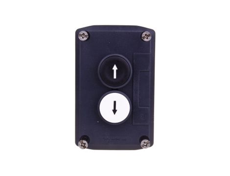 Kaseta sterownicza 2-otworowa strałki GÓRA/DÓŁ 1Z+1Z szara IP65 XALD222