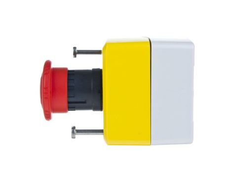 Kaseta z przyciskiem bezpieczeństwa przez obrót 1Z 1R żółta IP65 XALK178E