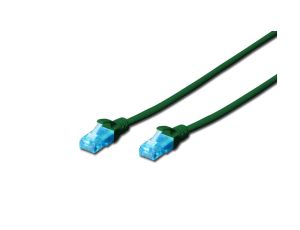 Kabel krosowy (Patch Cord) U/UTP kat.5e zielony 1m DK-1512-010/G