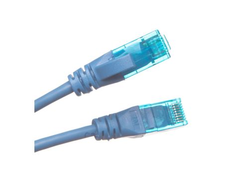 Kabel krosowy (Patch Cord) U/UTP kat.5e niebieski 1m DK-1512-010/B