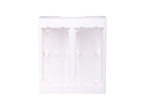 Simon Connect Obudowa CIMA PRO natynkowa podwójna 4xK45 czysta biel SBC250/9