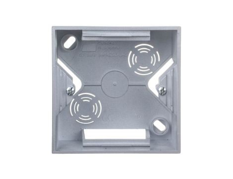 IMPRESJA Puszka natynkowa pojedyncza srebro PNP-1Y/18