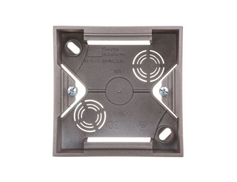 IMPRESJA Puszka natynkowa pojedyncza tytan PNP-1Y/23