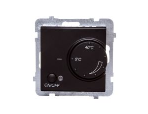 SONATA Regulator temperatury /czujnik podłogowy/ czarny metalik RTP-1R/m/33