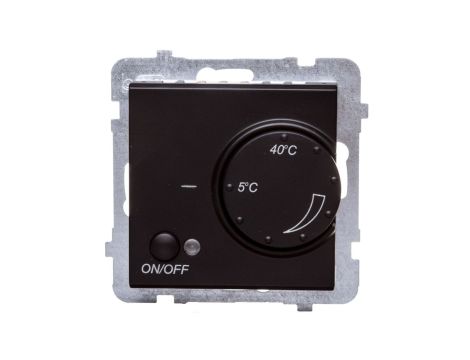 SONATA Regulator temperatury /czujnik podłogowy/ czarny metalik RTP-1R/m/33