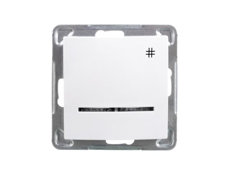 IMPRESJA Łącznik krzyżowy z podświetleniem biały ŁP-4YS/m/00