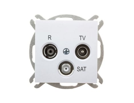 Sentia Gniazdo antenowe RD/TV/SAT końcowe bez ramki IP20 białe 1453-10