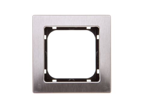 SONATA Ramka pojedyncza stal inox metal R-1RM/37