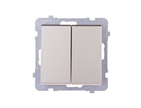 SONATA Łącznik schodowy podwójny szampański złoty ŁP-10R/m/39