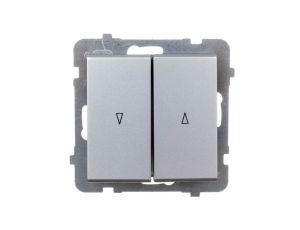 SONATA Łącznik żaluzjowy srebro mat ŁP-7R/m/38