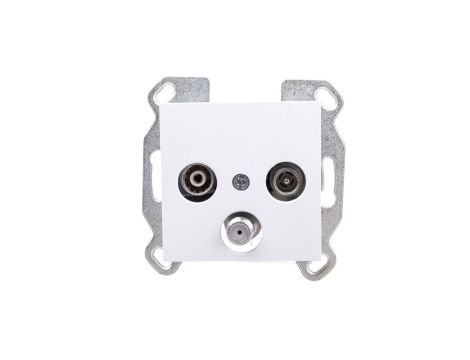 Lumina Gniazdo antenowe RTV-SAT standard białe WL3110