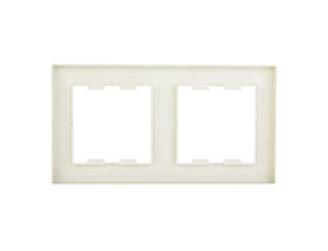 ASFORA Ramka podwójna pionowa kremowa EPH5810223