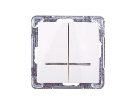 IMPRESJA Łącznik świecznikowy z podświetleniem ecru ŁP-2YS/m/27