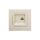Gniazdo komputerowe Asfora pojedyncze RJ45 kat.6 kremowe z ramką EPH4700123