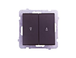 SONATA Łącznik żaluzjowy czarny metalik ŁP-7R/m/33