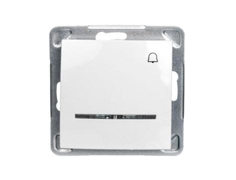 IMPRESJA Przycisk /dzwonek/ z podświetleniem biały ŁP-6YS/m/00