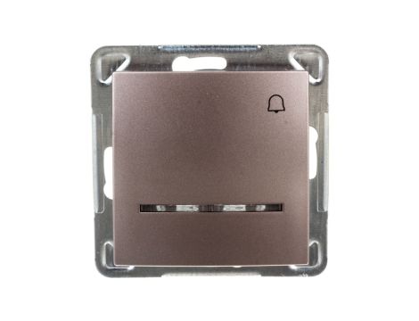 IMPRESJA Przycisk /dzwonek/ z podświetleniem tytan ŁP-6YS/m/23