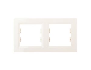 ASFORA Ramka podwójna pozioma kremowa EPH5800223