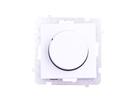 SONATA Ściemniacz przyciskowo-obrotowy /żarowy i halogenowy/ biały ŁP-8R/m/00