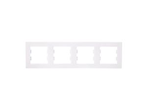 ASFORA Ramka poczwórna pozioma biała EPH5800421