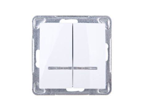 IMPRESJA Łącznik świecznikowy z podświetleniem biały ŁP-2YS/m/00