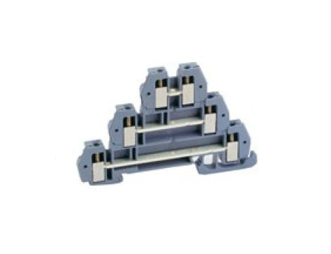 Złączka 3 piętrowa 2,5mm2 szara /euro ZUG/ 43504