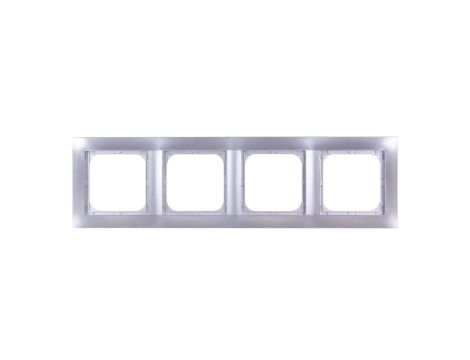 IMPRESJA Ramka poczwórna srebrna R-4Y/18