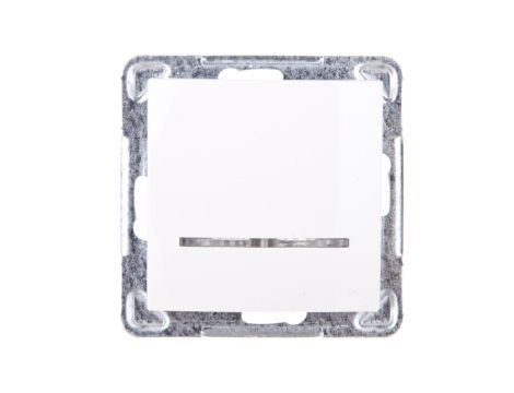 IMPRESJA Łącznik pojedynczy z podświetleniem ecru ŁP-1YS/m/27