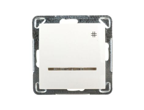 IMPRESJA Łącznik krzyżowy z podświetleniem ecru ŁP-4YS/m/27